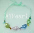 Wholesale Austrian crystal coloured glaze necklace