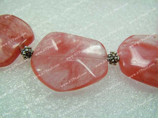 Crystal Jewelry Wholesale-Cherry quartz necklace