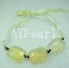 Wholesale citrine crystal necklace