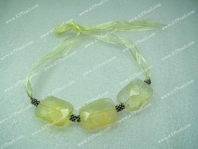 citrine crystal necklace