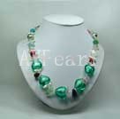 coloured glaze necklace