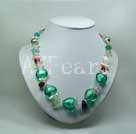 coloured glaze necklace