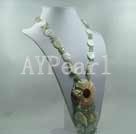 Wholesale Gemstone Jewelry-stone shell necklace