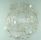 Wholesale pearl crstal shell necklace