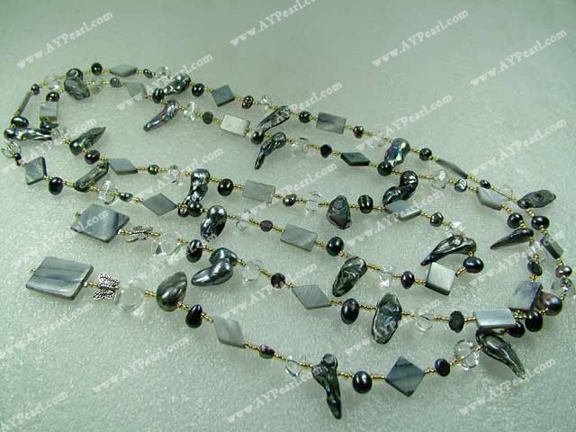 Wholesale Shell Jewelry-pearl crstal shell necklace