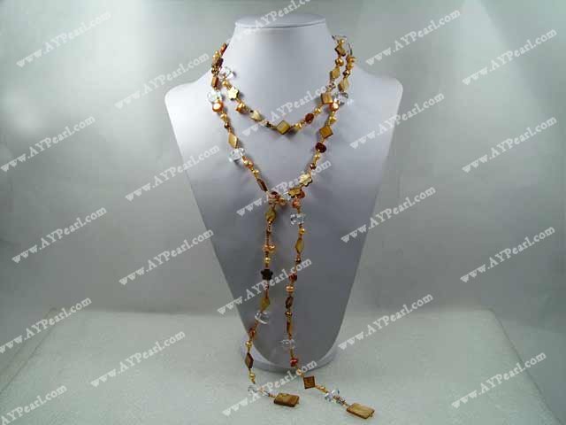 collier de perles shell crstayl