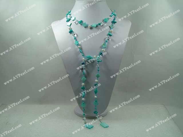 Pearl Crystal Necklace Shell