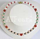 collier de perles d'agate