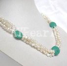 pearl turquoise necklace