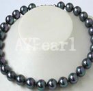 black Seashell beads necklace