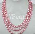 dyed pearl necklace