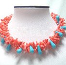 collier de turquoises de corail