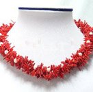 Wholesale coral pearl necklace