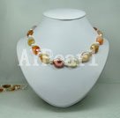 carnelian pearl necklace