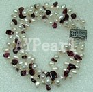 Wholesale pearl garnet bracelet