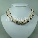 Wholesale garnet pearl necklace