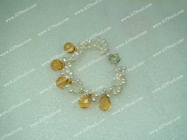 pearl crystal bracelet