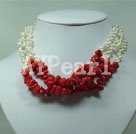 Wholesale coral pearl necklace