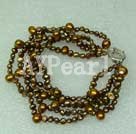 Wholesale Jewelry-coffee pearl bracelet