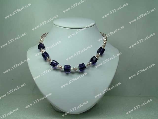 amethyst pearl necklace