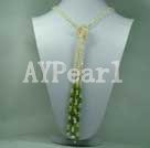 Wholesale peridot pearl necklace