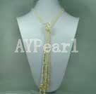 citrine pearl necklace