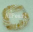 citrine pearl bracelet