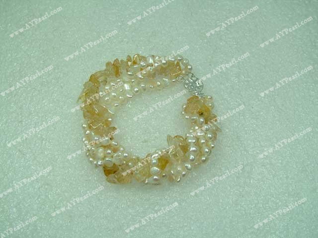 citrine pearl bracelet