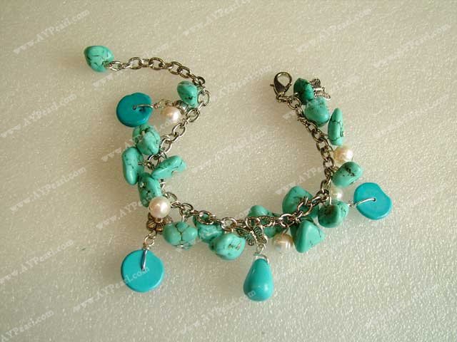 turquoise pearl bracelet
