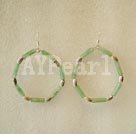 Wholesale Gemstone Earrings-aventurine jade earring