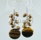 Wholesale Tiger eye earring