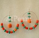 Wholesale earring-Turquoise coral earring