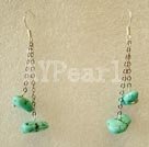 boucle d'oreille turquoise