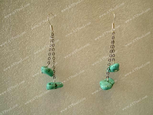 boucle d'oreille turquoise