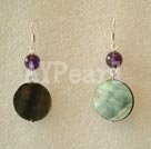 Wholesale earring-Amethyst shell earring