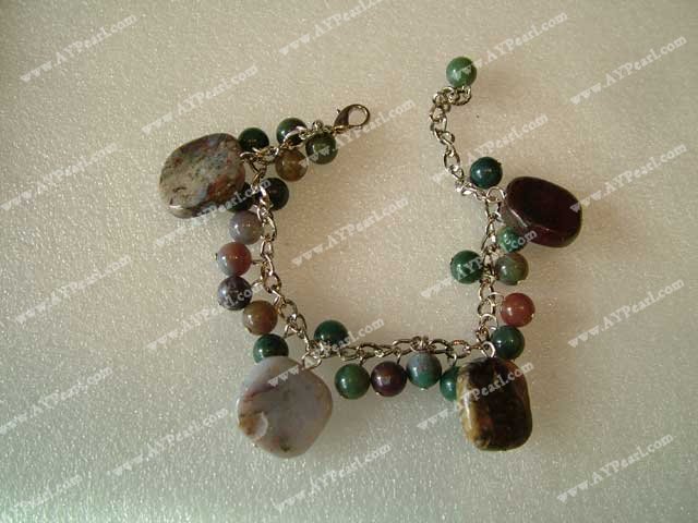 Indian agate κολιέ