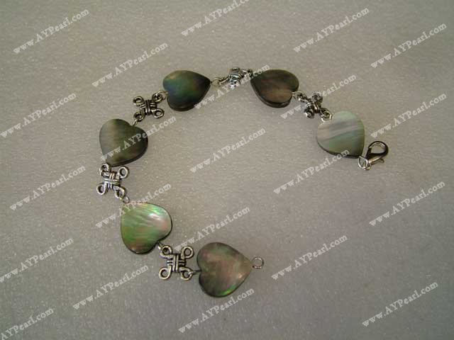 Shell Jewelry Wholesale-black shell bracelet