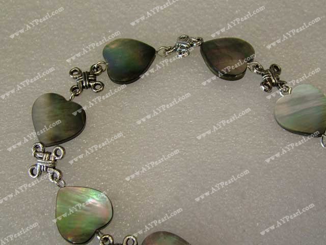 Shell Jewelry Wholesale-black shell bracelet