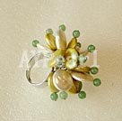 Wholesale ring jewelry-pearl aventurine jade finger ring