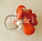 coral finger ring