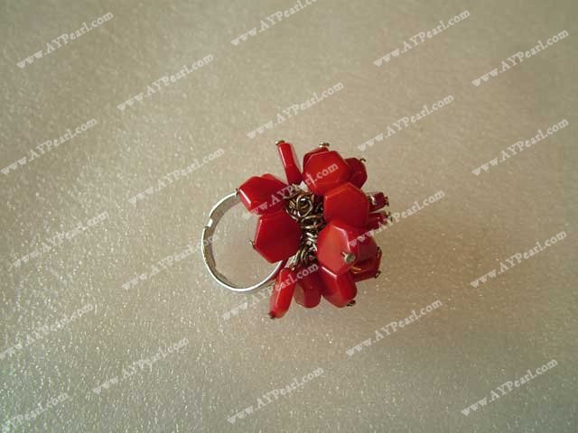 Wholesale Coral Jewelry-coral finger ring
