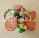 Wholesale ring jewelry-pearl shell ring