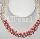 pearl coral necklace