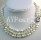 Wholesale White seashell bead necklace