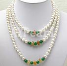 pearl agate necklace