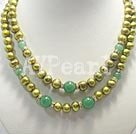 Wholesale pearl gem necklace