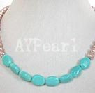 Wholesale pearl turquoise necklace