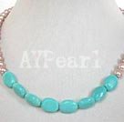 Wholesale pearl turquoise necklace