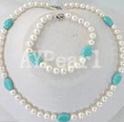 Wholesale Set Jewelry-pearl turquoise set