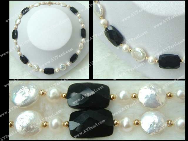 pearl agate necklace
